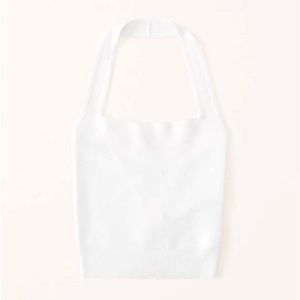 Abercrombie white halter tank